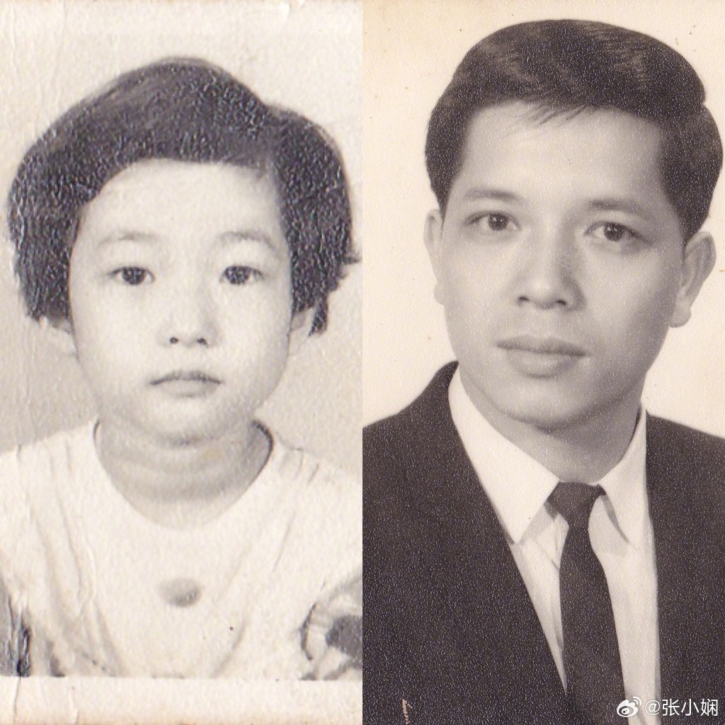 张小娴曾在社交网贴出旧照，当中更见到张父年轻时的照片。