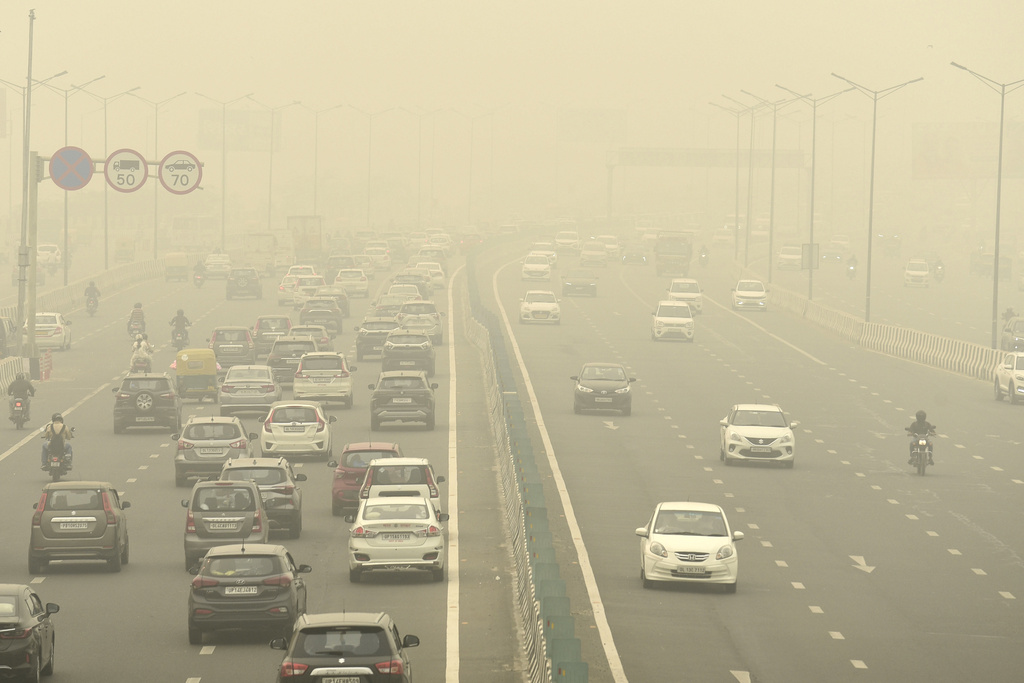 印度首都新德里空气污染严重。美联社