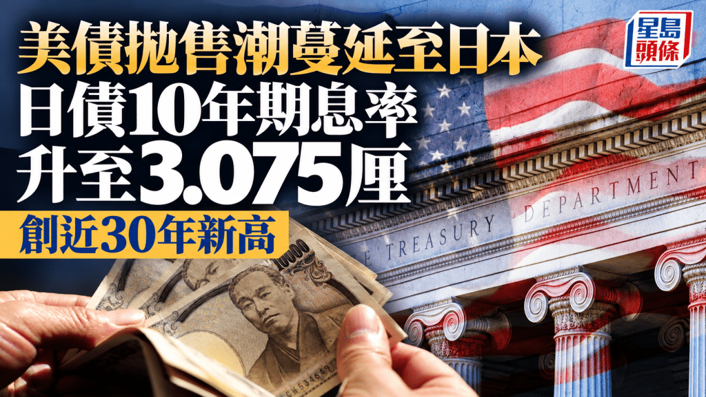 美债抛售潮蔓延至日本 日债10年期息率升至3.075厘 创近30年新高