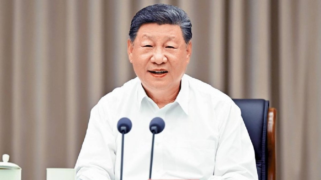 習近平強調，中國經濟長期向好的支撐條件和基本趨勢沒變。