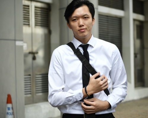 被告岑曉麟。 資料圖片