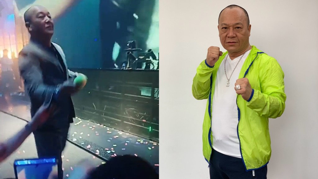 「大佬B」吳志雄內地登台遇襲？ 遭狂迷拉扯失平衡一舉動現霸氣