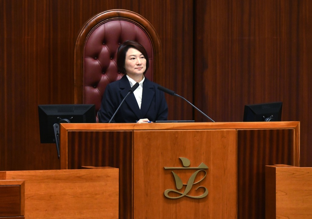 立法會主席李慧琼。盧江球攝