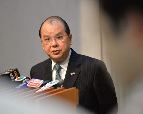 政府司司長張建宗。資料圖片