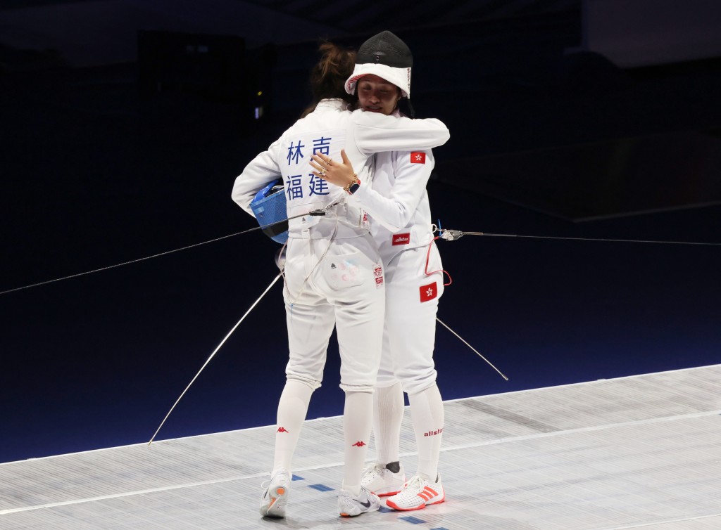 佘缮妡在女重个人赛4强不敌林声。徐嘉华摄 佘缮妡在女重个人赛4强不敌林声。徐嘉华摄