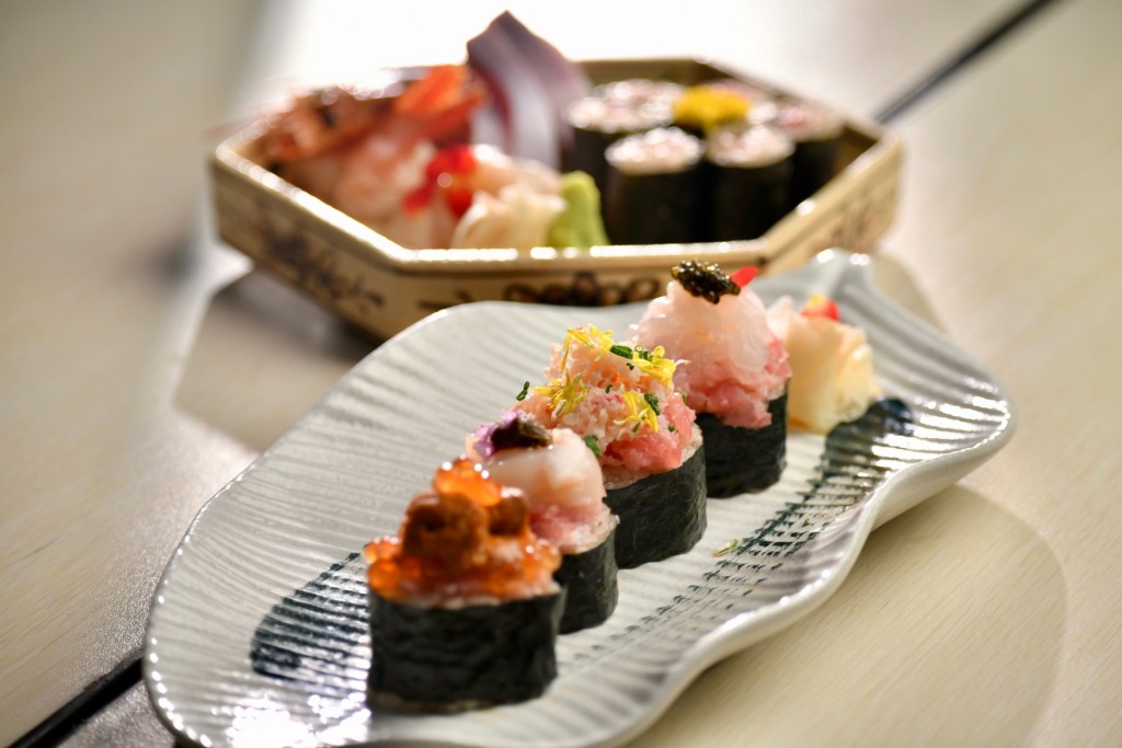  「WAKO」新鮮刺身、漬物盛、壽司