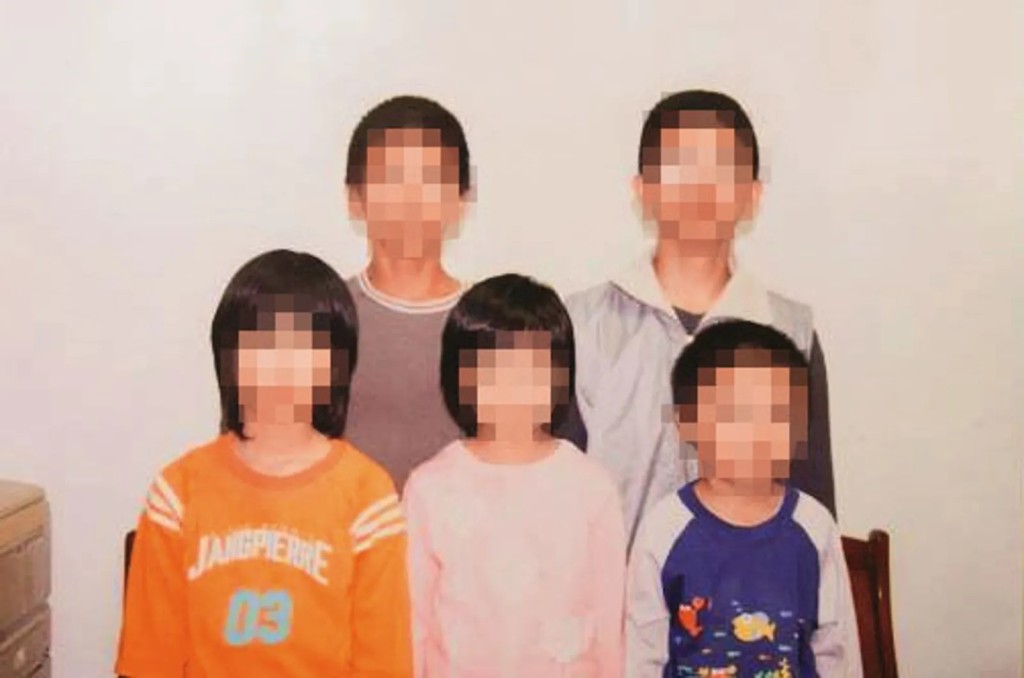 5名遭殘殺的孩子。 5名遭殘殺的孩子。