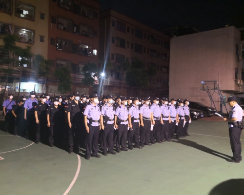 粵港澳三地警方同步展開統一清查行動。網圖