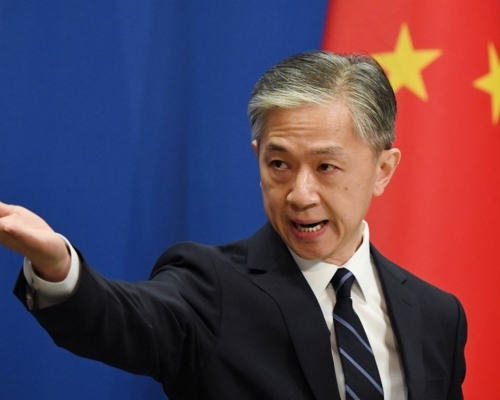 中國外交部發言人汪文斌。新華社圖片