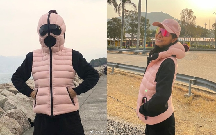 米雪謂這衣有型又溫暖。