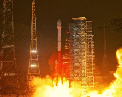 中國成功發射風雲四號02星。新華社圖片