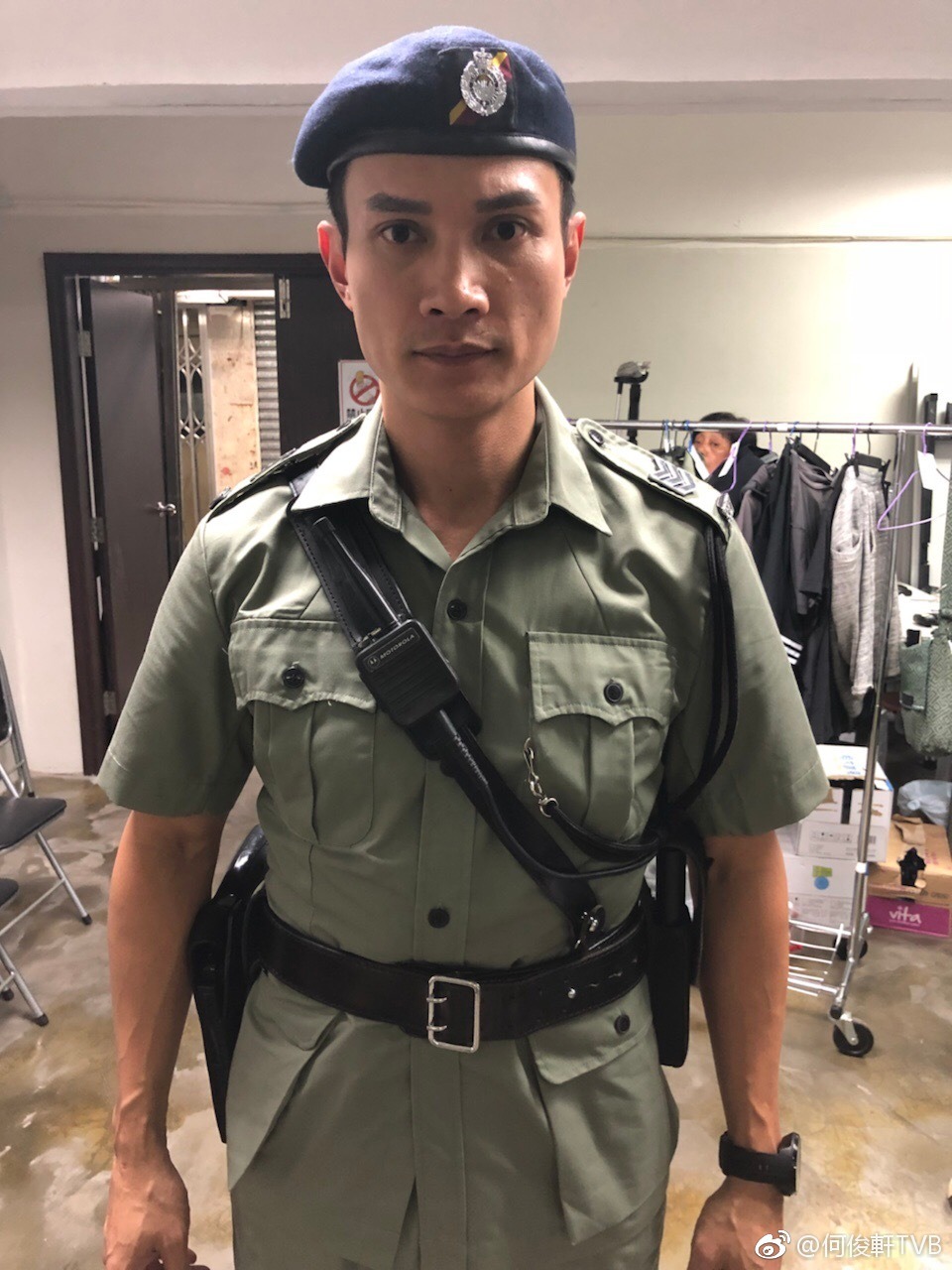 何俊轩演过不少警察角色。