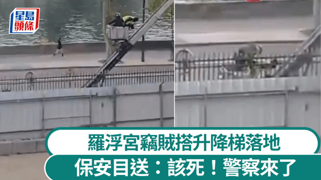  羅浮宮遇劫｜再有賊人影片曝光！搭升降梯緩慢落地慌張「兩頭擰」