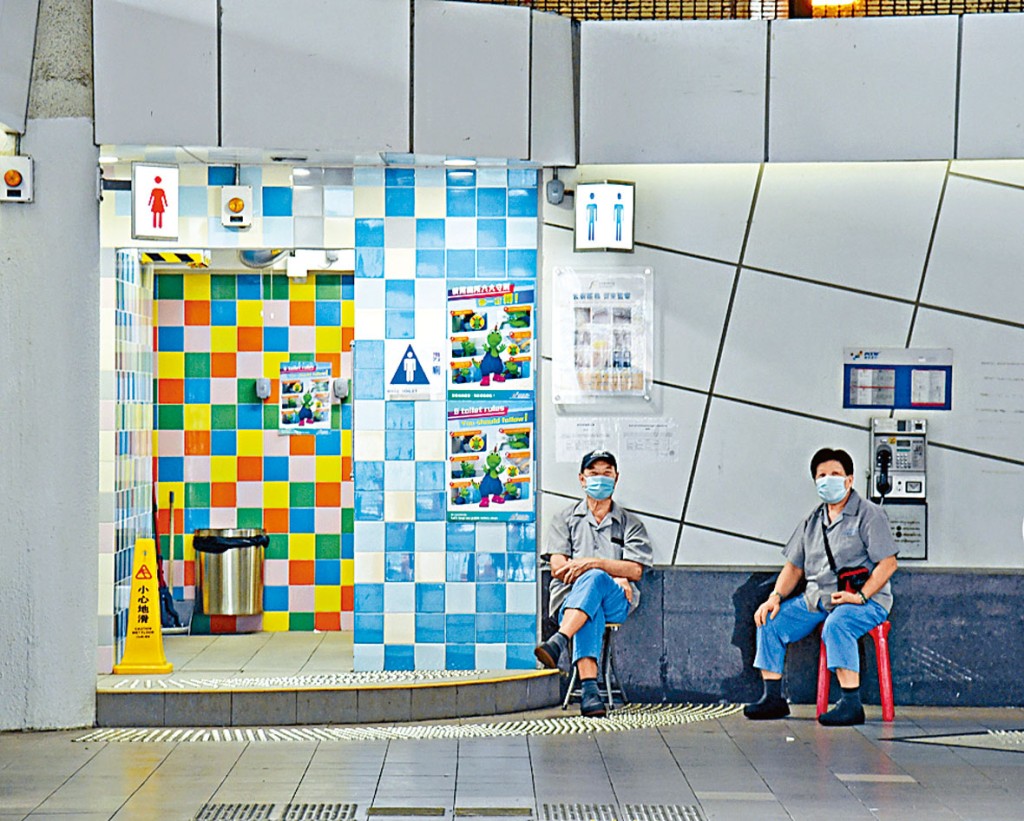 荃灣多層停車場公廁經翻新後，獲得今年最佳公廁金獎。