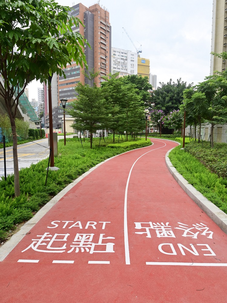 園內設有緩跑徑。政府新聞處圖片