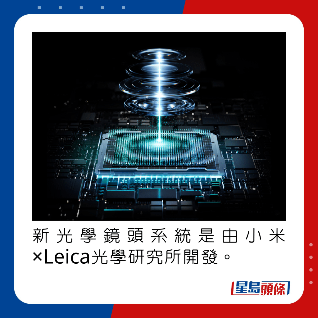新光學鏡頭系統是由小米×Leica光學研究所開發。