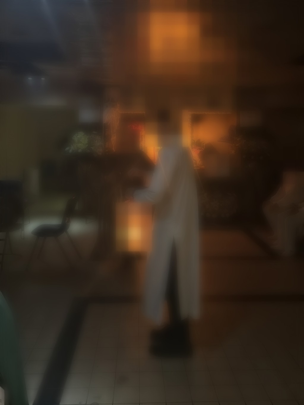 有靈寢室僅餘燭光。讀者提供 有靈寢室僅餘燭光。讀者提供