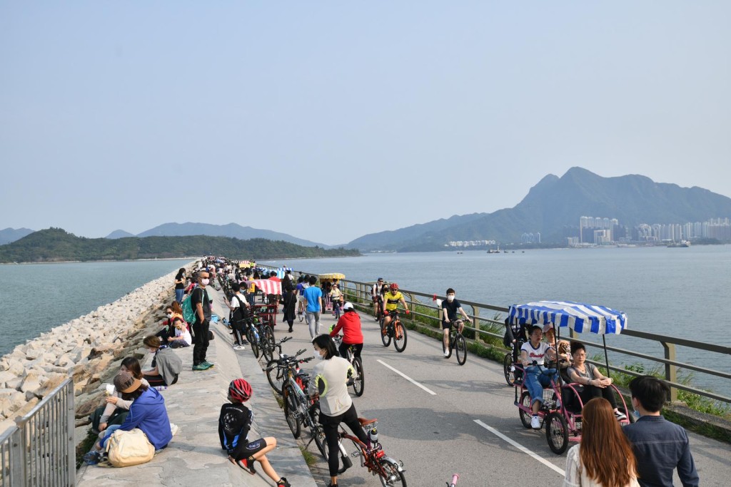 衆多市民到大尾篤郊遊。