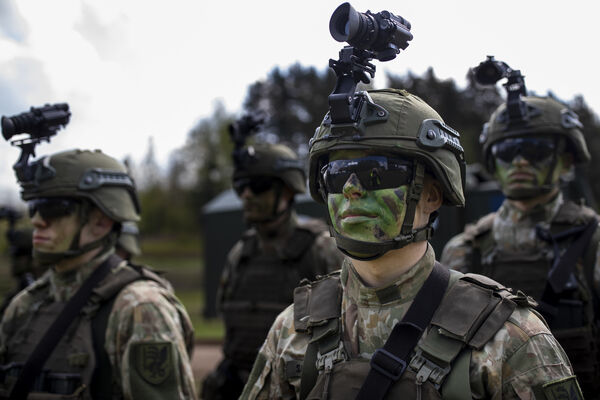 立陶宛與波蘭在蘇瓦烏基走廊附近舉行聯合軍演。美聯社 立陶宛與波蘭在蘇瓦烏基走廊附近舉行聯合軍演。美聯社