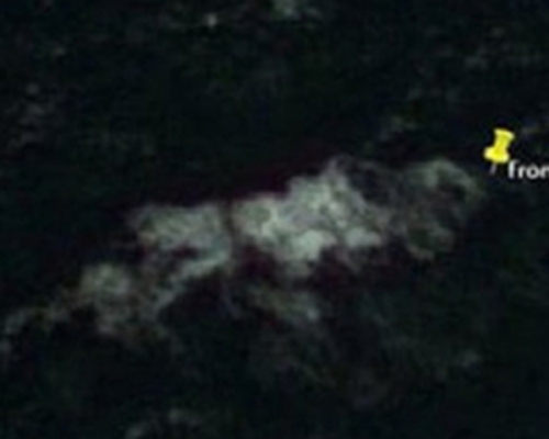 麦克马洪称透过Google Earth，发现疑似失踪马航MH370客机的位置。 网图