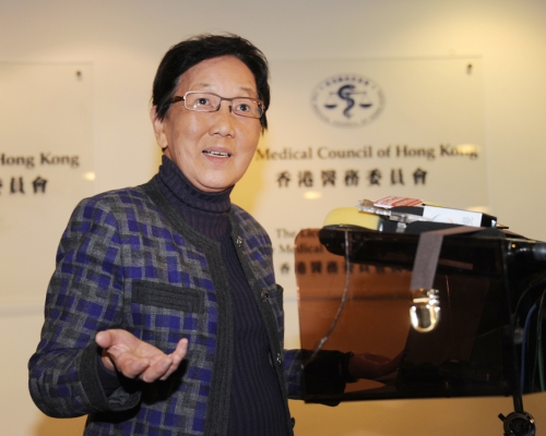 麥列菲菲表示，考試是確保醫生質素的最簡單方法。 資料圖片