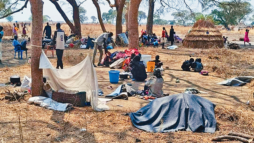 南蘇丹蘭基恩和皮耶近期爆發暴力事件後，約3萬人逃往尼亞提姆。