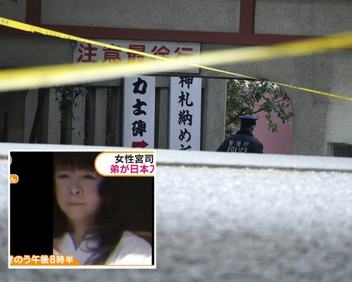富岡八幡宮的女宮司富岡長子死亡。美聯社/網上圖片