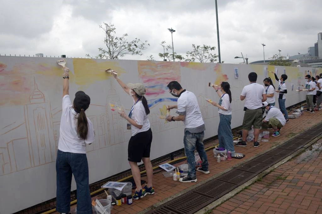 市民還可以在維港前進行戶外Art Jamming。