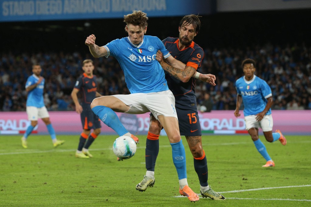 麥湯文尼得到多支英超球會青睞。法新社 麥湯文尼得到多支英超球會青睞。法新社