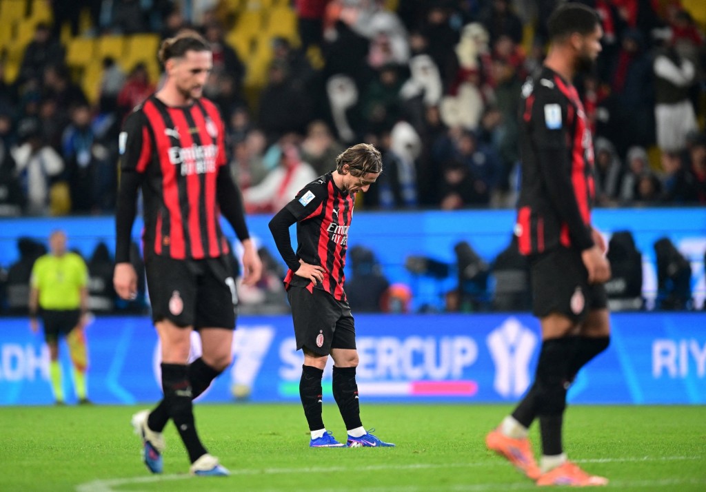 AC米蘭於4強被淘汰。路透社