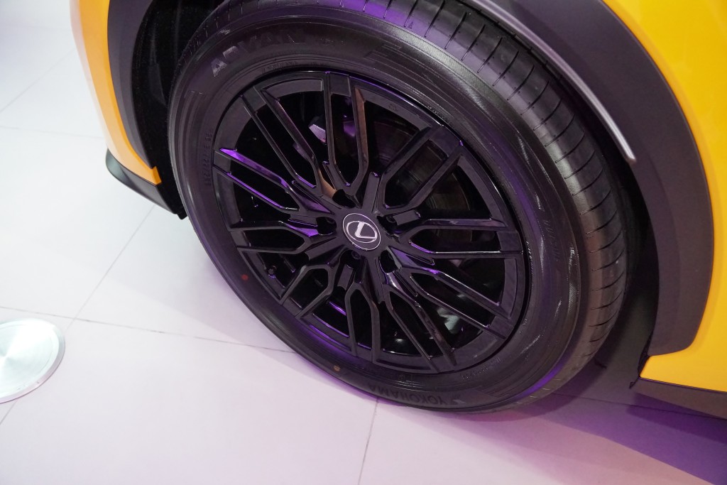Active+型号以two tone双色车身设计，并采用18寸亮黑铝合金轮圈。