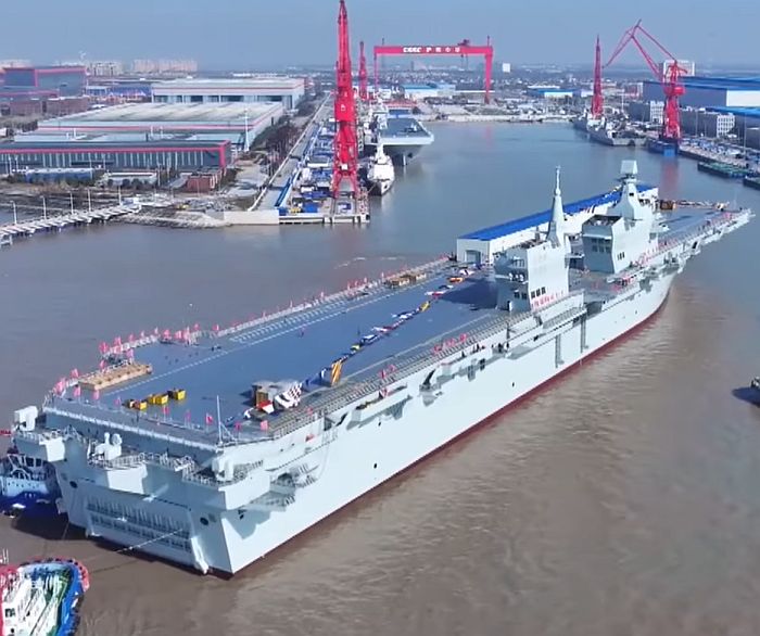 四川艦配備電磁彈射系統。新華社