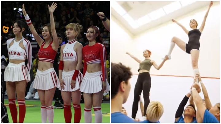 英皇女團VIVA擔任啦啦隊的精彩演出，贏盡全場掌聲。