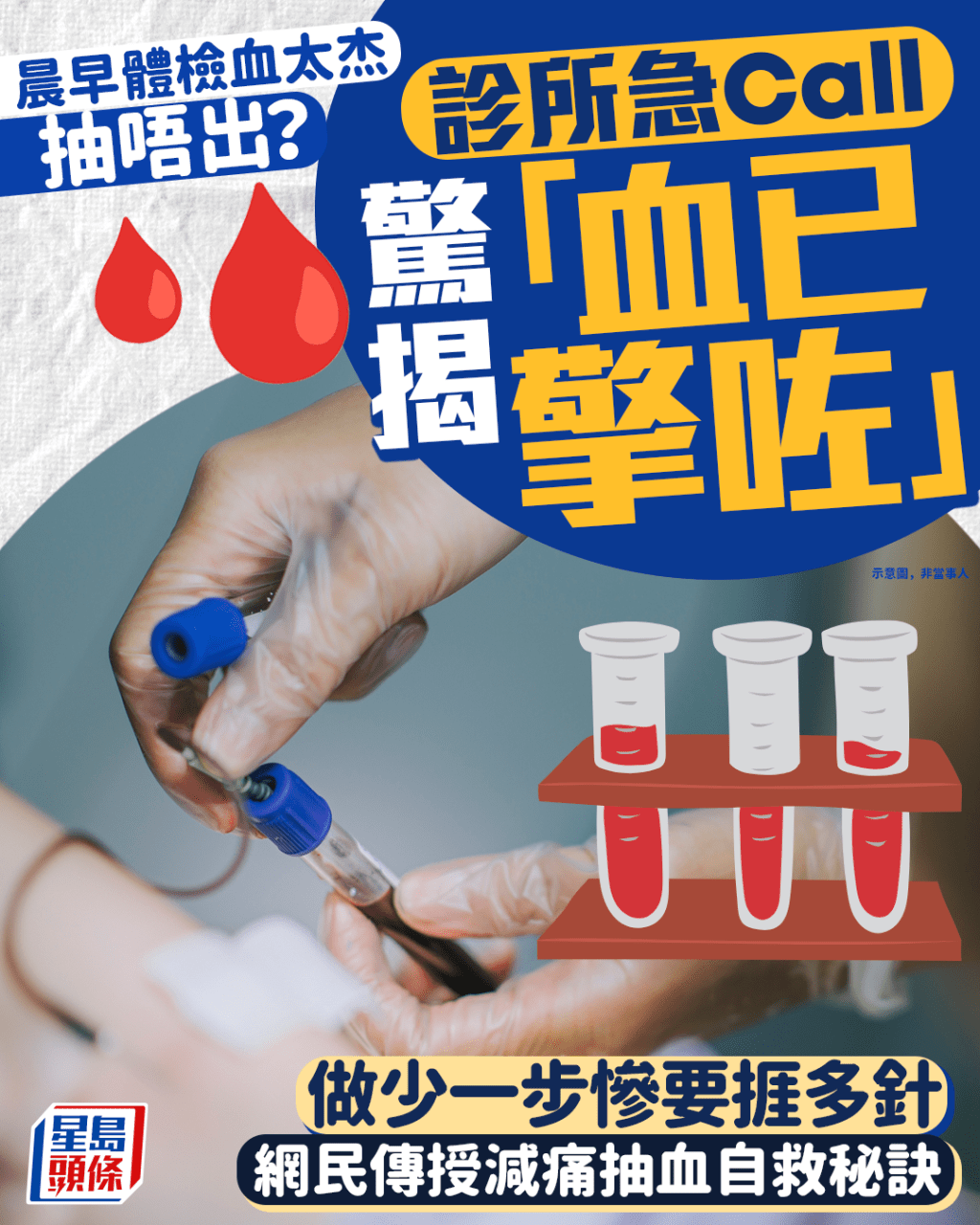 晨早體檢血太杰抽唔出? 診所急Call驚揭「血已擎咗」 做少一步慘要捱多針 網民傳授減痛抽血自救秘訣|Juicy叮 晨早體檢血太杰抽唔出? 診所急Call驚揭「血已擎咗」 做少一步慘要捱多針 網民傳授減痛抽血自救秘訣|Juicy叮