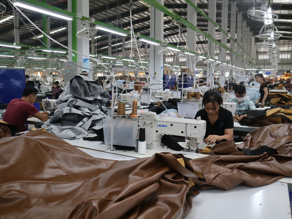 越南的台資皮革廠。