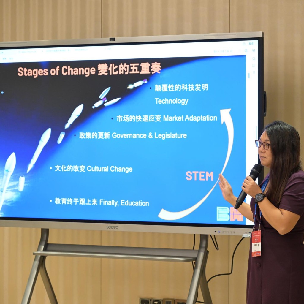 STEM項目總監陳歡媚老師曾出任美國太空總署項目工程師，在創科領域上經驗豐富。