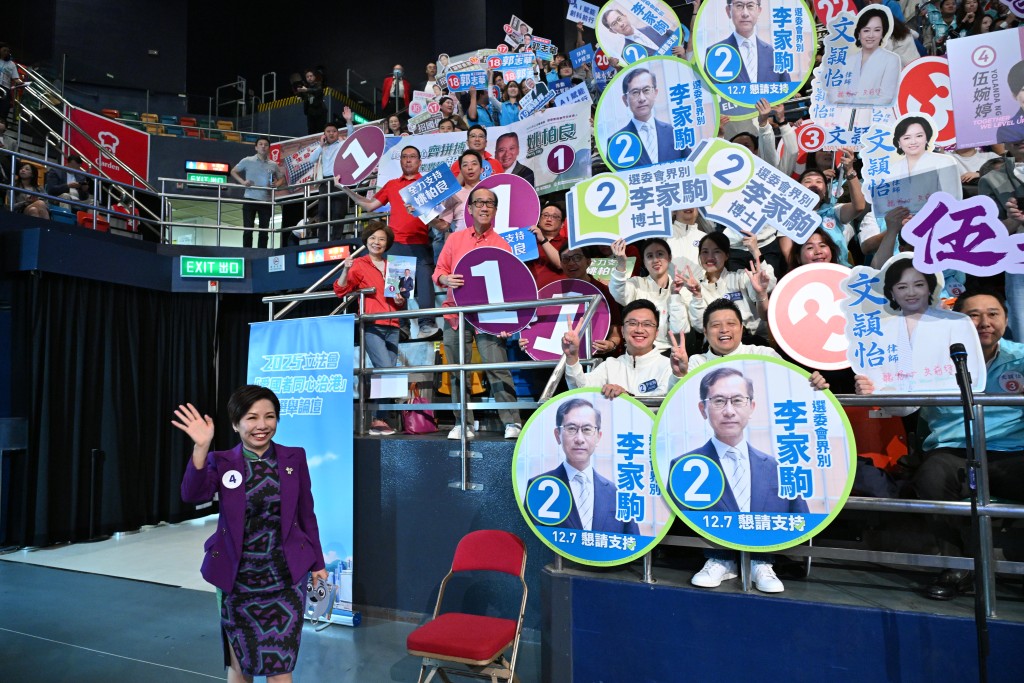 50位選委界候選人全部到場。 50位選委界候選人全部到場。