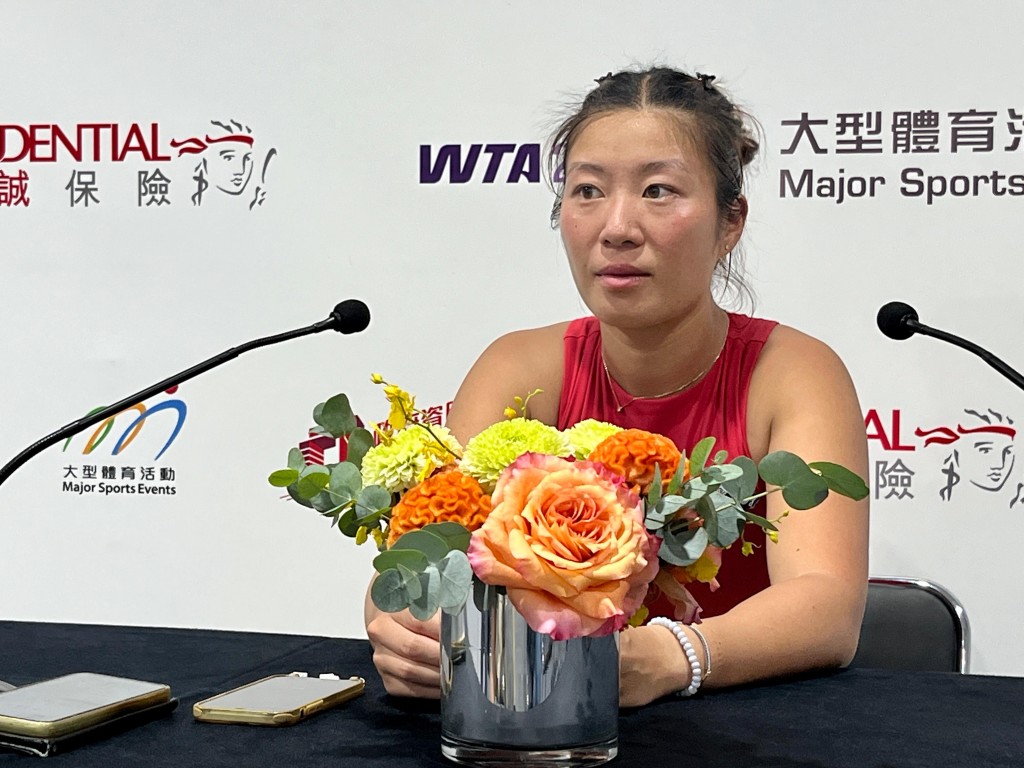 張瑋桓表示未來會多集中打雙打。徐嘉華攝 張瑋桓表示未來會多集中打雙打。徐嘉華攝