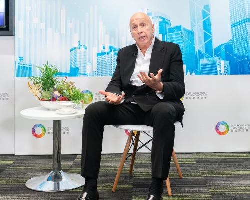 盛智文表示，港區國安法不會影響公衆的日常生活。團結香港基金圖片