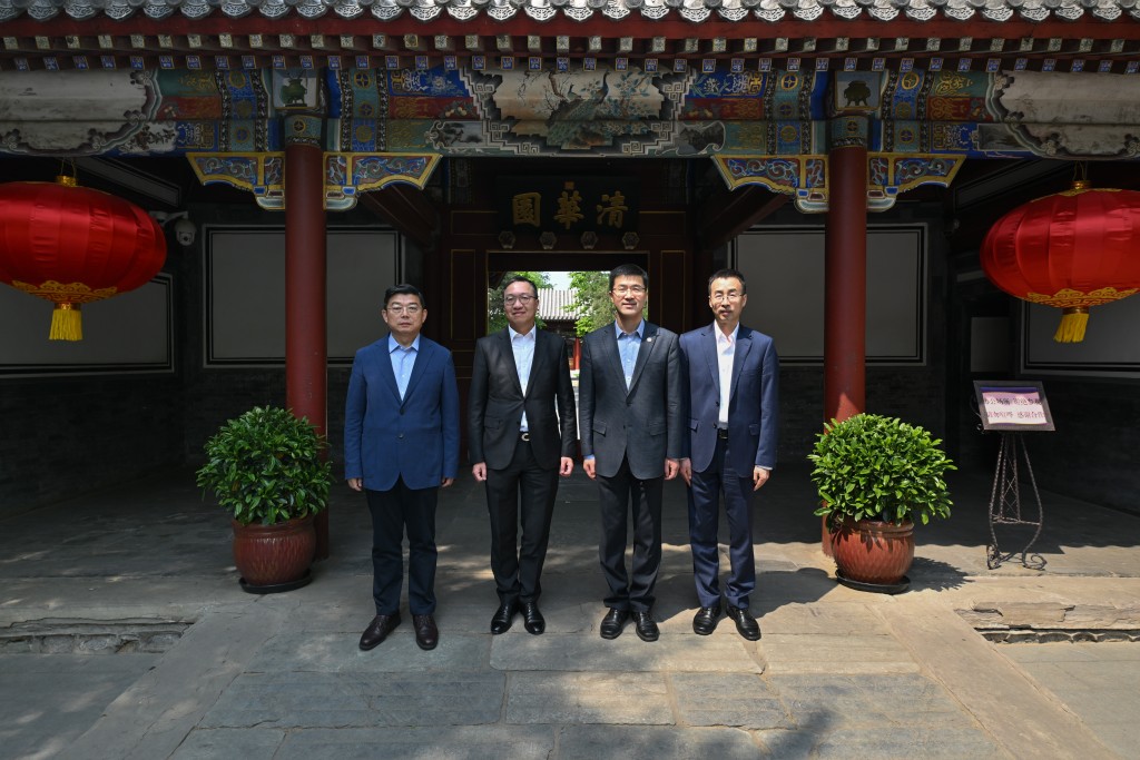 林定國到訪清華大學。政府新聞處圖片