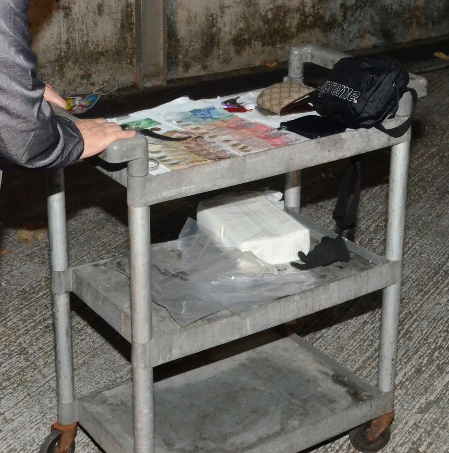 警方檢獲涉案證物包括現金