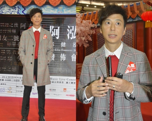 鄧健泓自嘲年紀大，健身成果不太顯著。