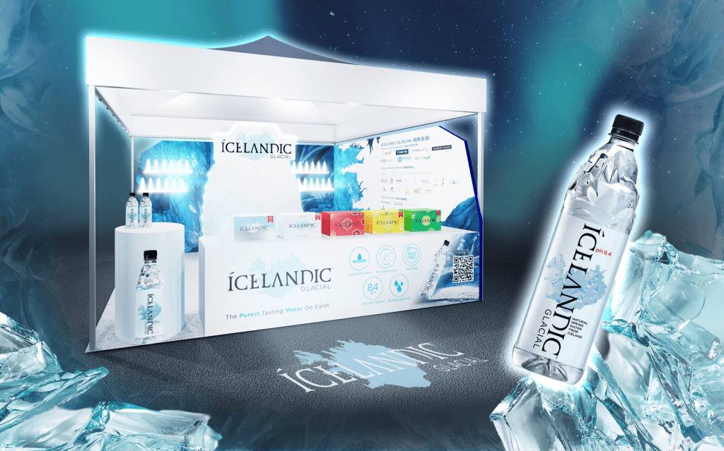 親臨 Icelandic Glacial 位於 A701 的攤位,亦可以低至$15 購買冰島天然冰川水。 親臨 Icelandic Glacial 位於 A701 的攤位,亦可以低至$15 購買冰島天然冰川水。