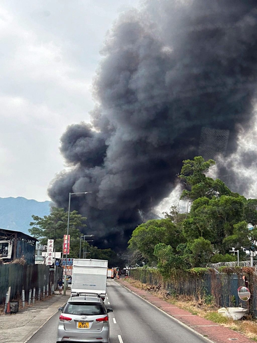 濃煙席捲半空。fb：網圖