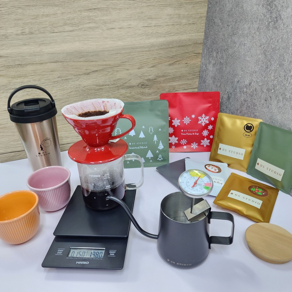 奧海城巿集內有本地精品咖啡品牌DS Studio Coffee Roaster。