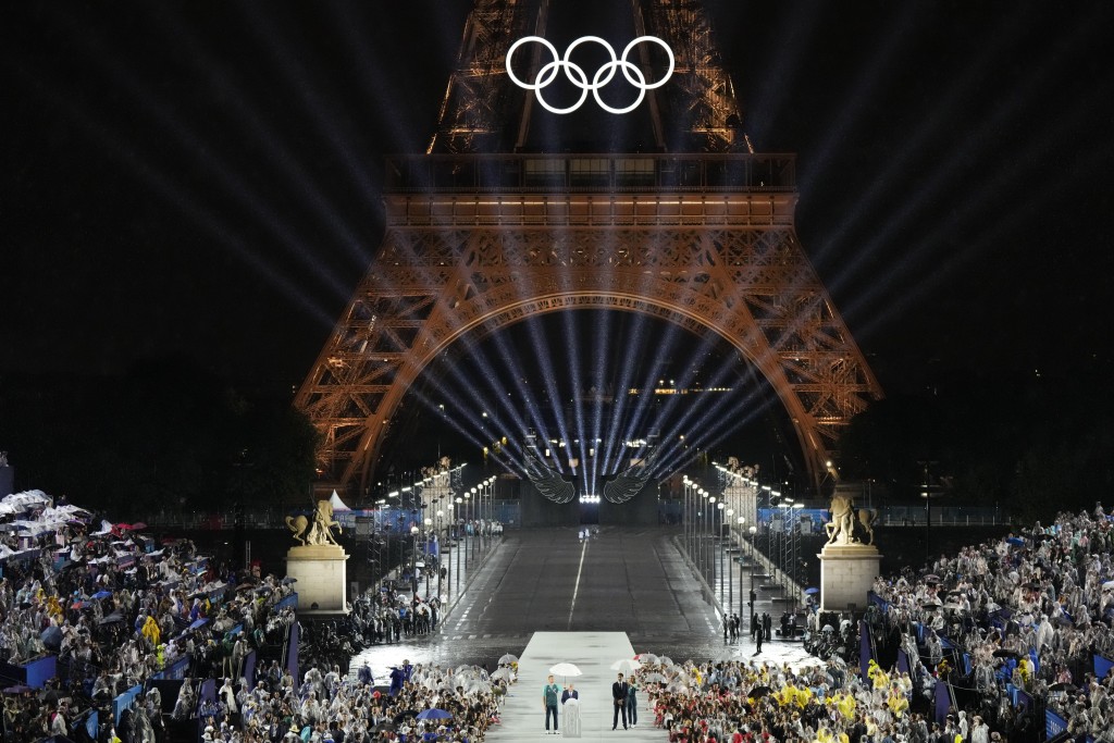 巴黎奧運開幕式歷時4小時。美聯社