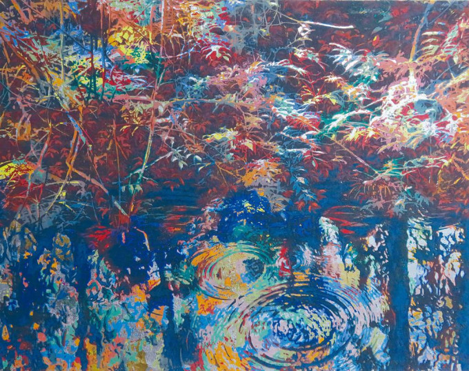 钟大富的作品《秋色》。