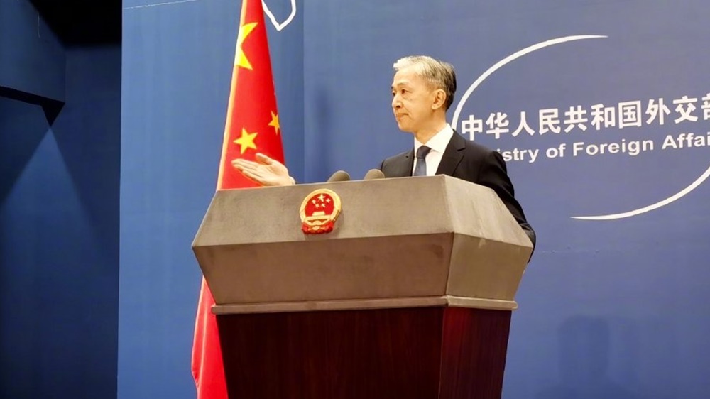 汪文斌指,各方應該共同支援俄烏對話談判。互聯網圖片