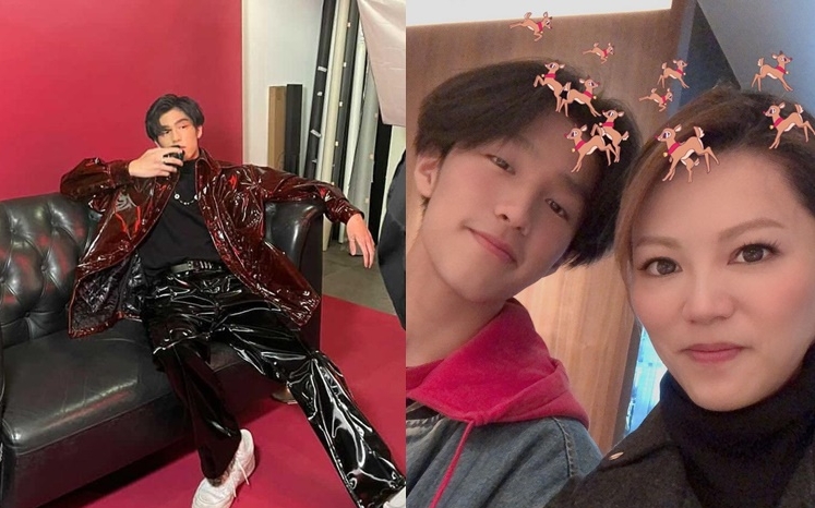 康子妮17歲囝囝林寶高大靚仔，擺甫士充滿自信。