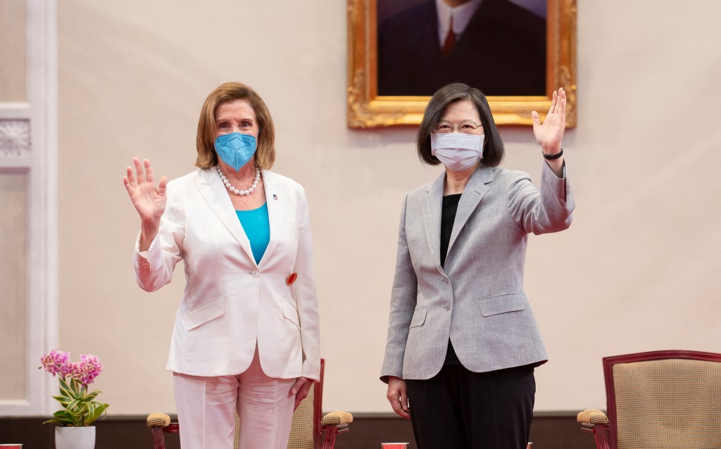 美國眾議院議長佩洛西竄訪台灣。路透社圖片